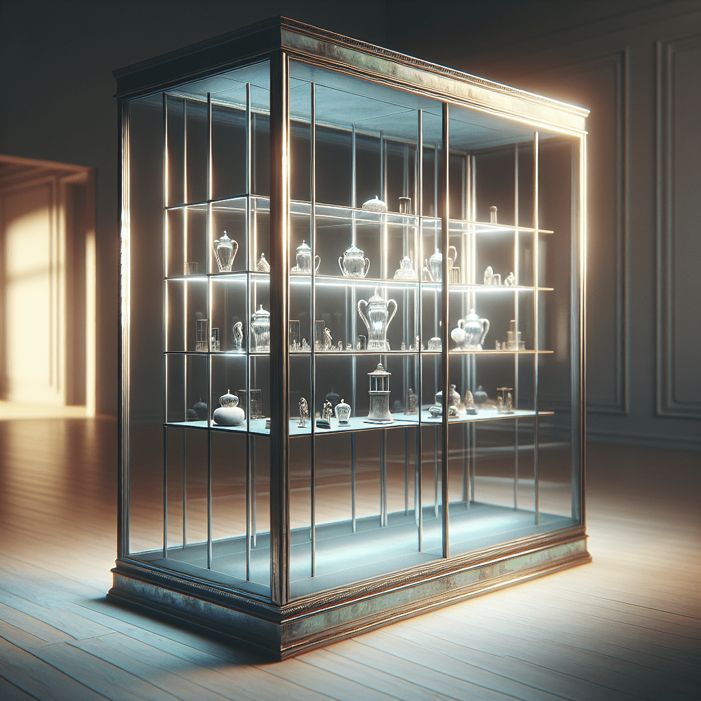 Glass display case