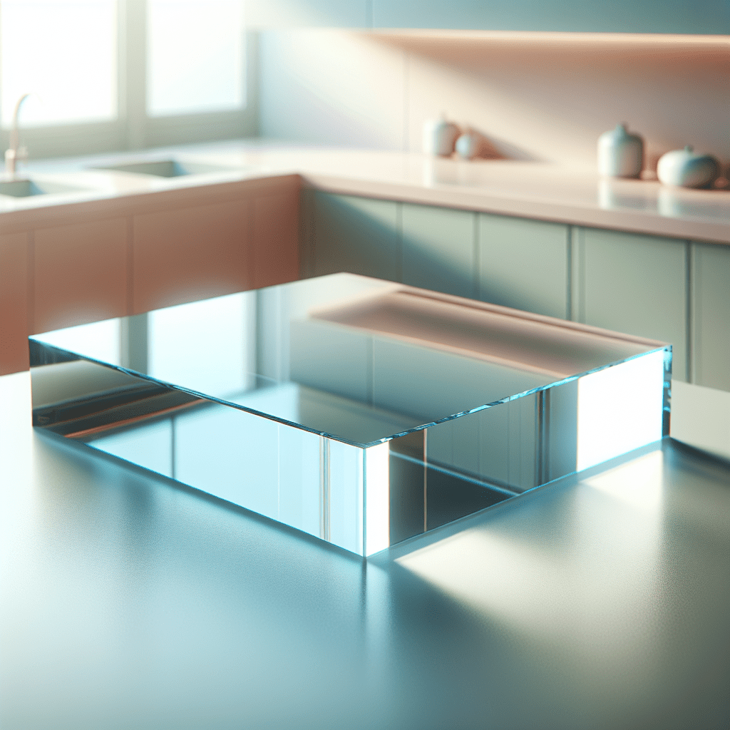 Glass countertop