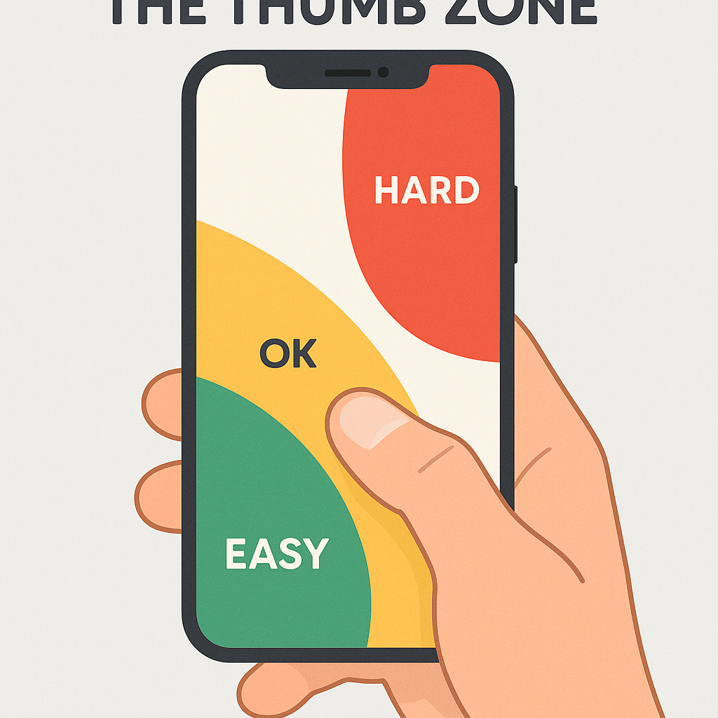 The Thumb Zone on a Smartphone