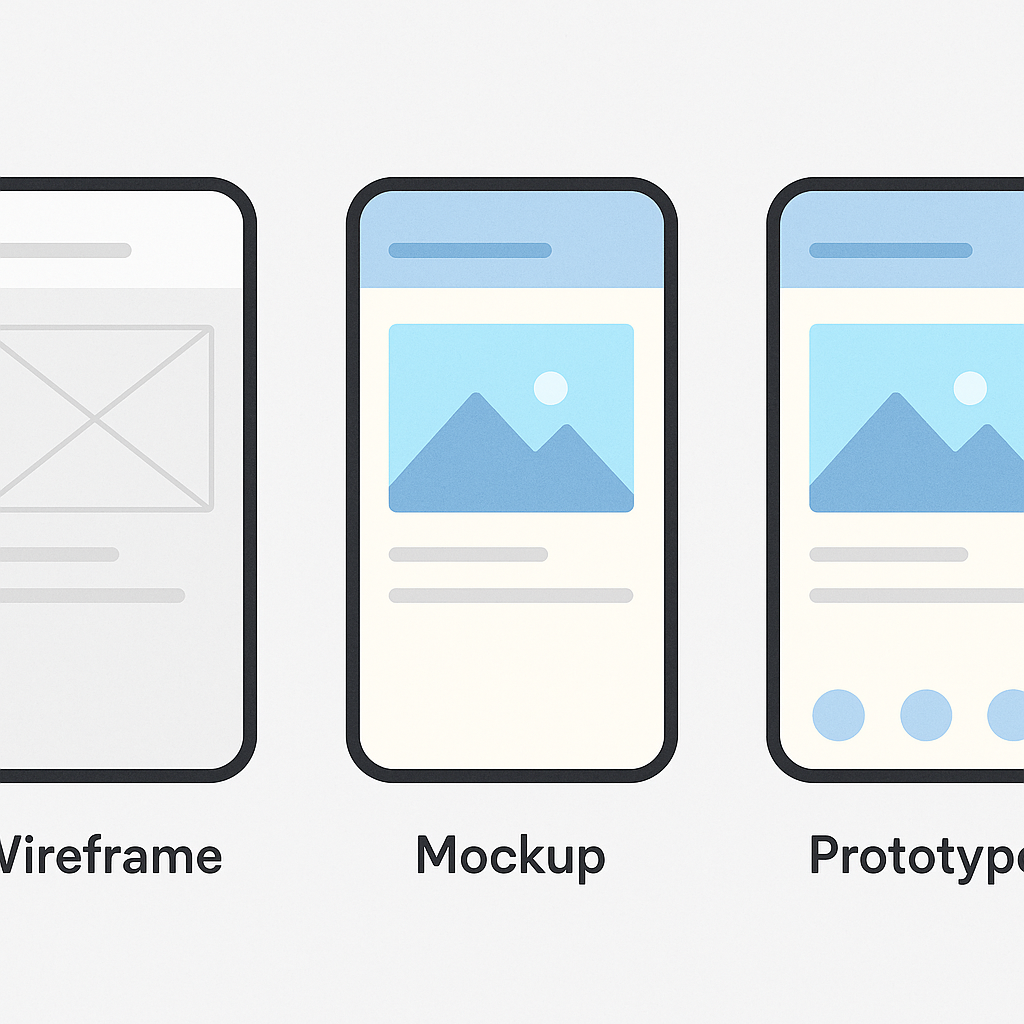 Wireframe vs. Mockup vs. Prototype